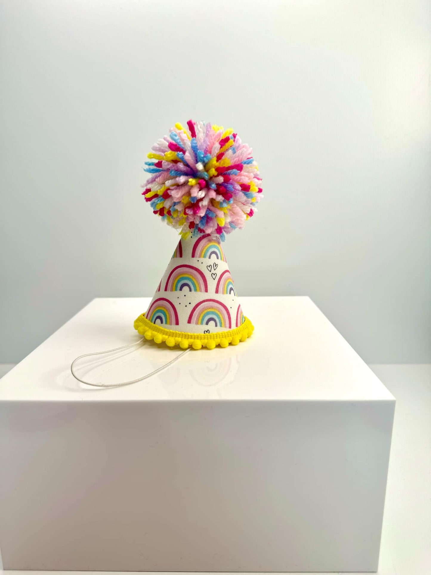Pastel Rainbow Party Hat