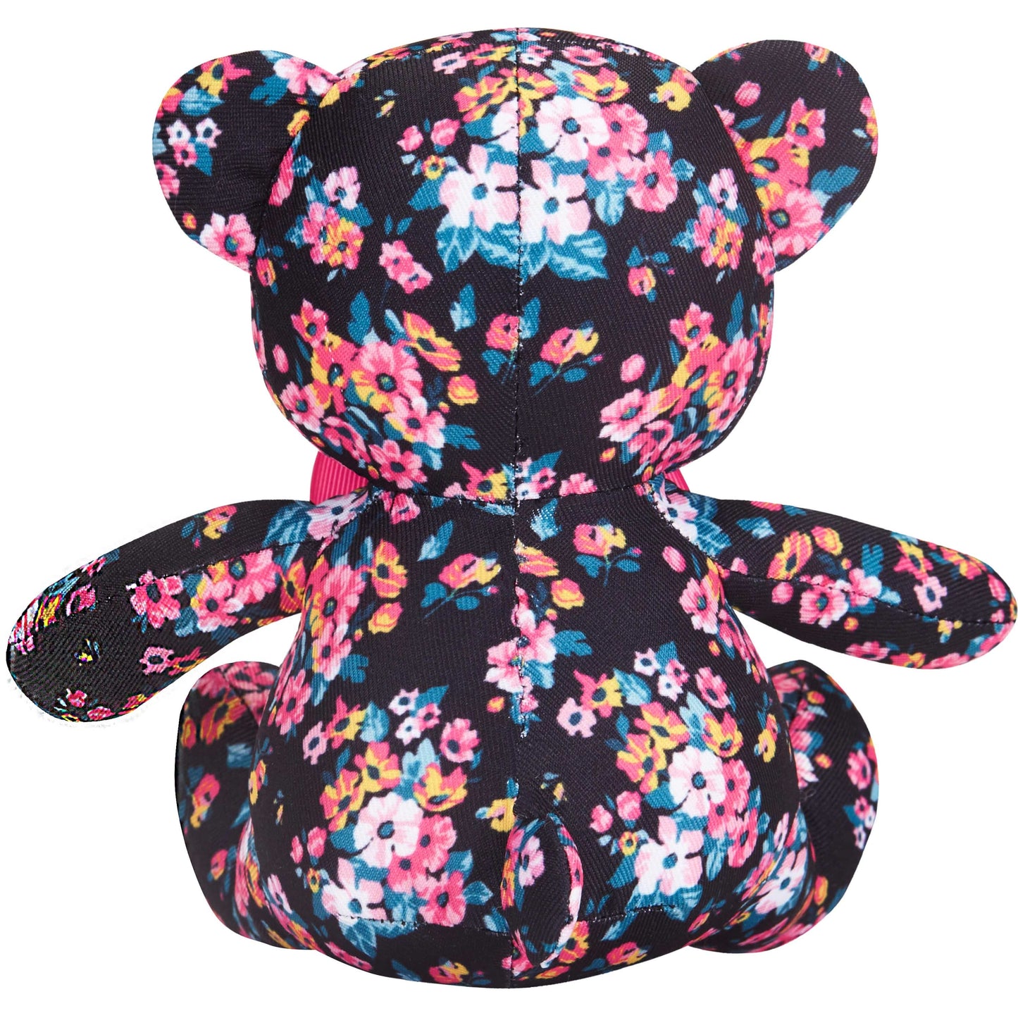 3 Colors, 6" Made Well Floral Print Bear Dog Toy: Light Blue / 6"
