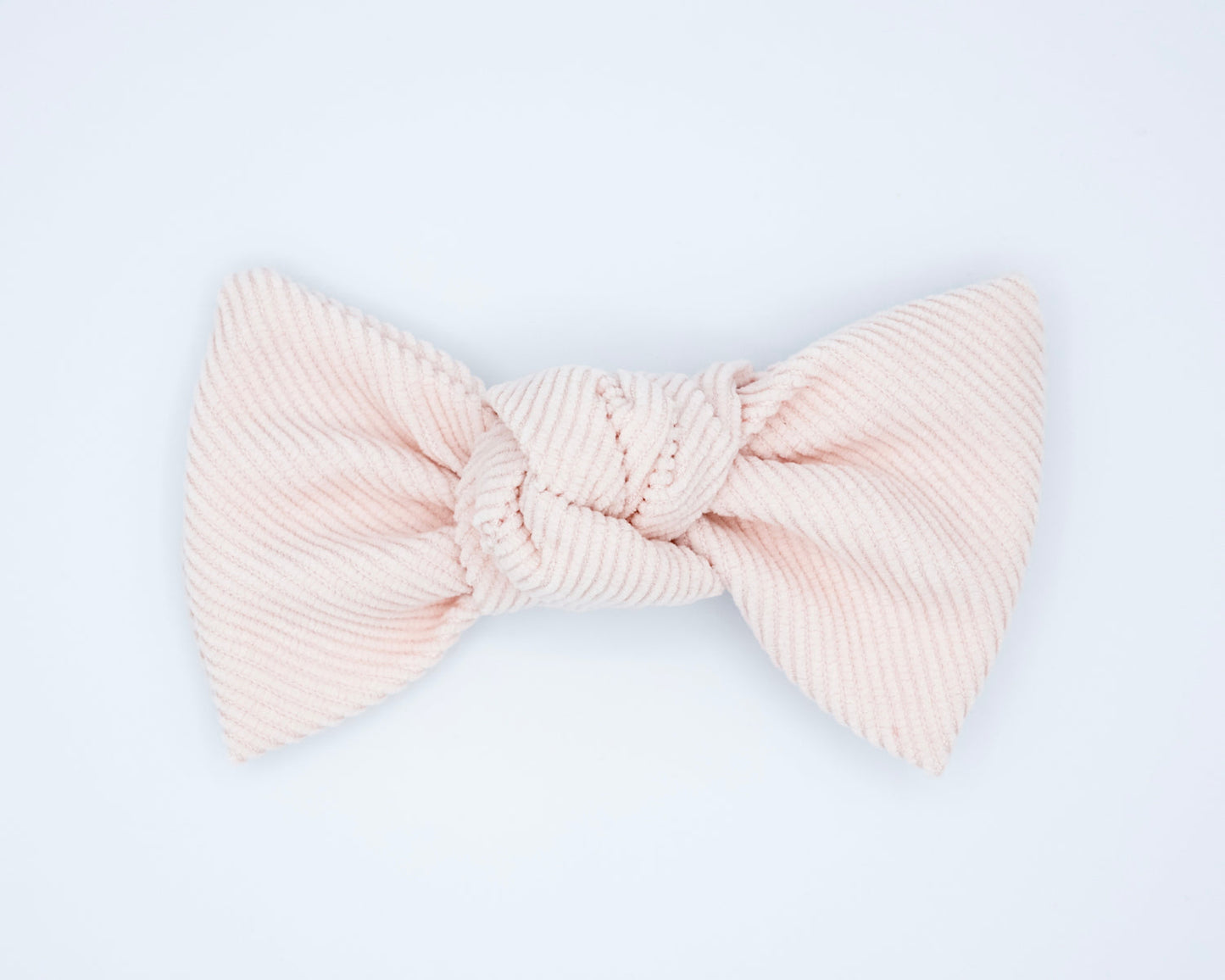 Corduroy Bow - Tender Pink
