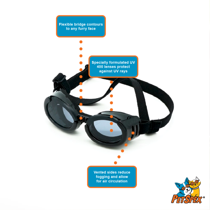 Dog Sun Goggles 100% UV Protection - PetSpex