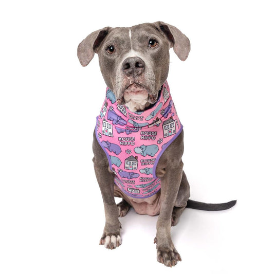 Pink 'Pitty-potamus' Dog Muscle Tee