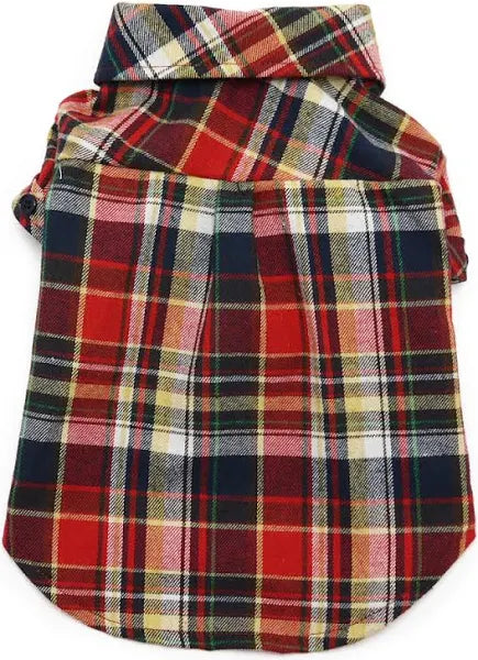 Red Flannel Dog Button Down