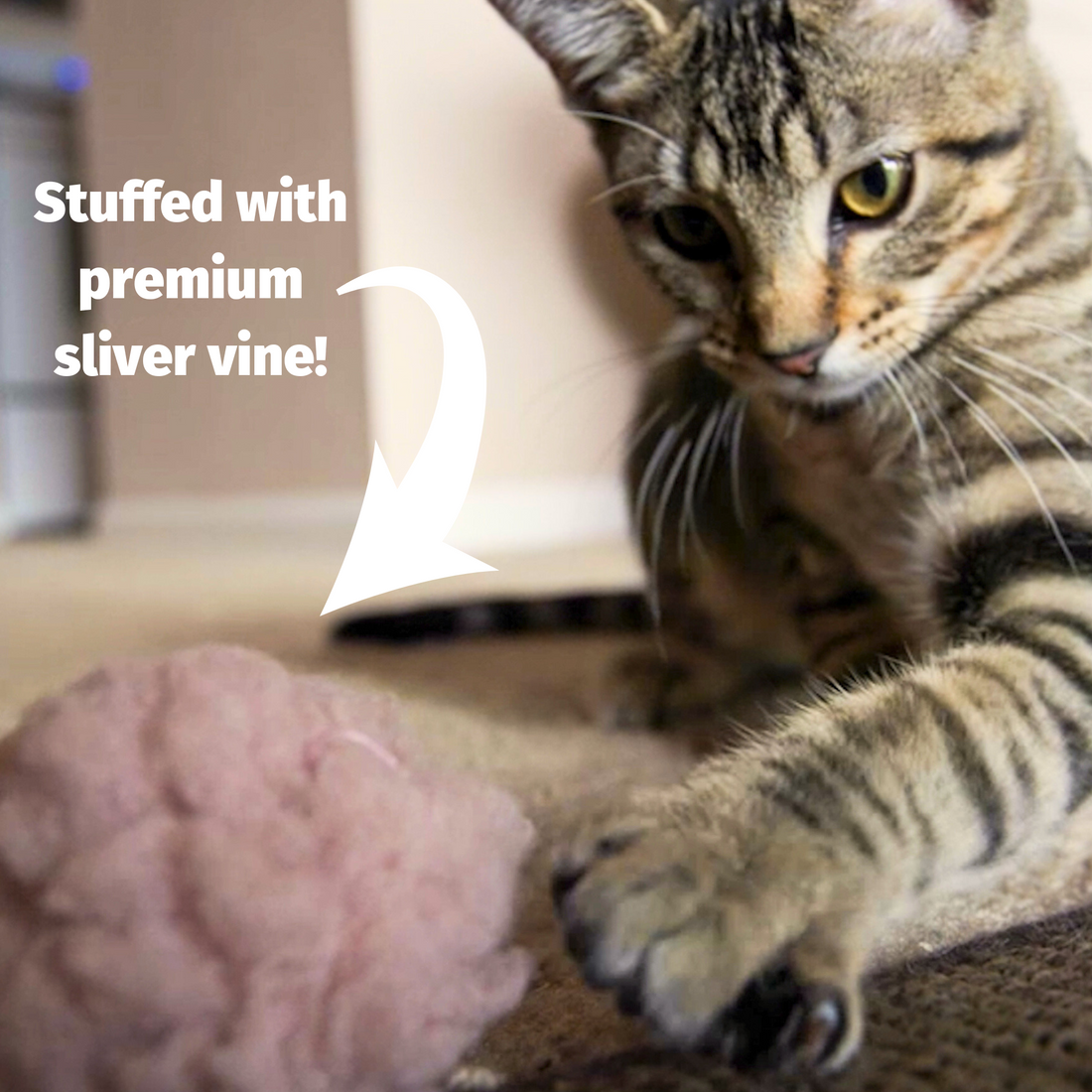 HuggleKats® FlufferFleece™ Ballies Plush Cat Toys - 3 Pack