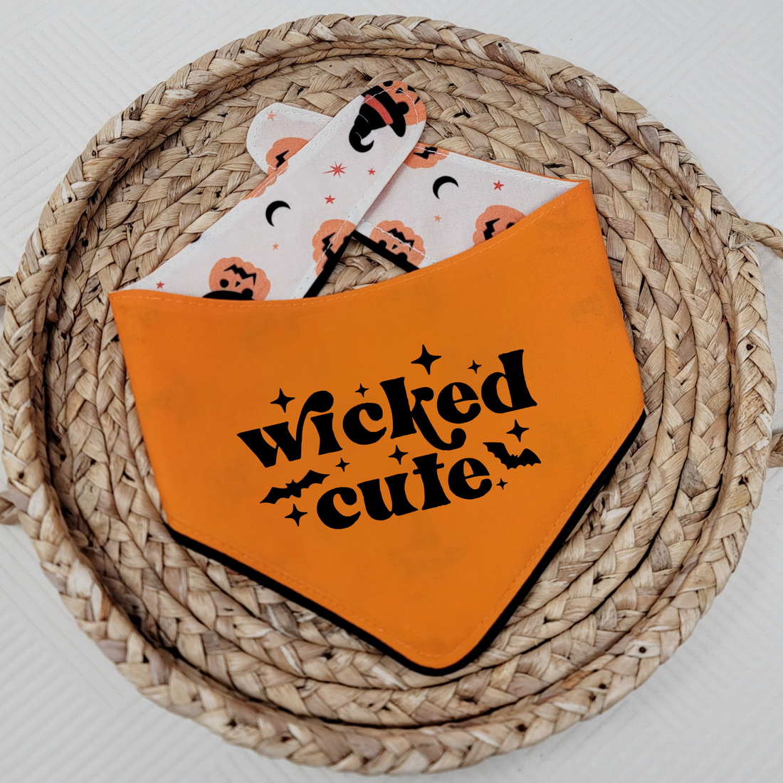 Wicked Cute Reversible Dog Bandana