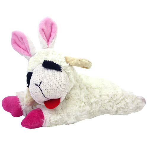 Multipet Easter Lamb Chop Plush Dog Toy