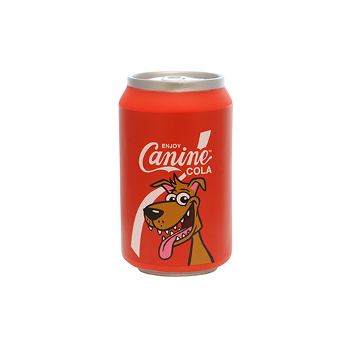 Lata de refresco con chirrido divertido para perros