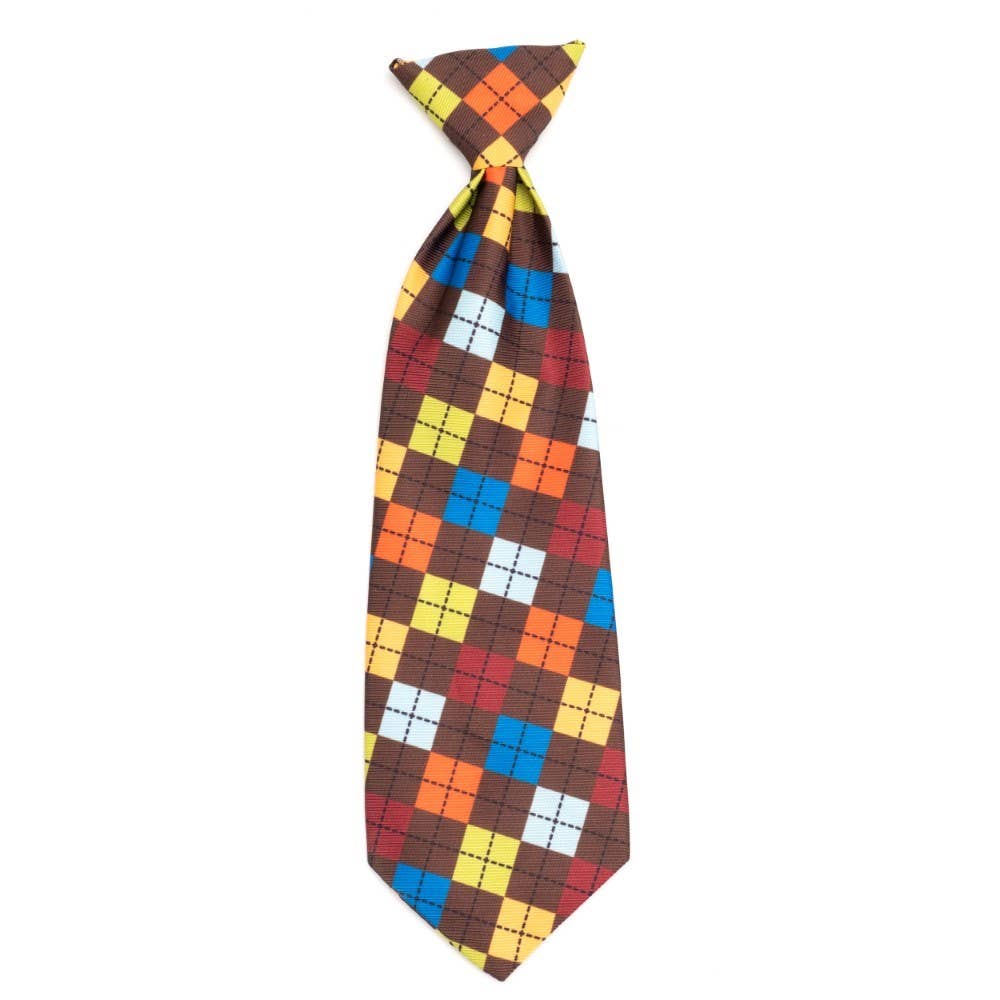 Autumn Argyle Neck Tie