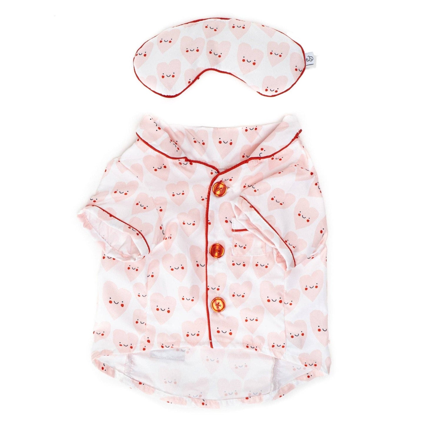 Yours Truly Valentine's Dog Pajamas + Human Eye Pillow
