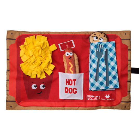 Rompecabezas de peluche con juego divertido de comida rápida Matz Activity de Nina Ottosson