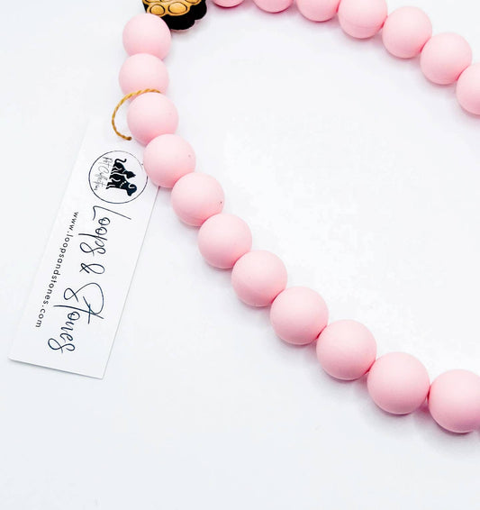 Pretty in Pink Pet Silicone Dog Necklace