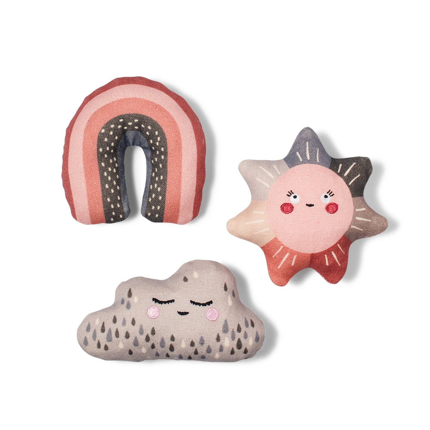 Canvas Mini Dog Toy Set Rain Or Shine