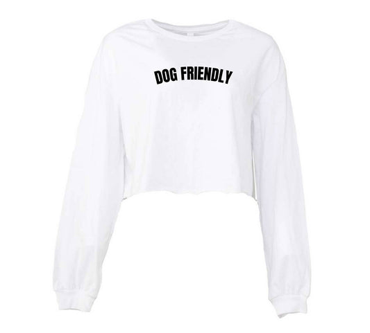 Dog Friendly Long Sleeve Crop Shirt