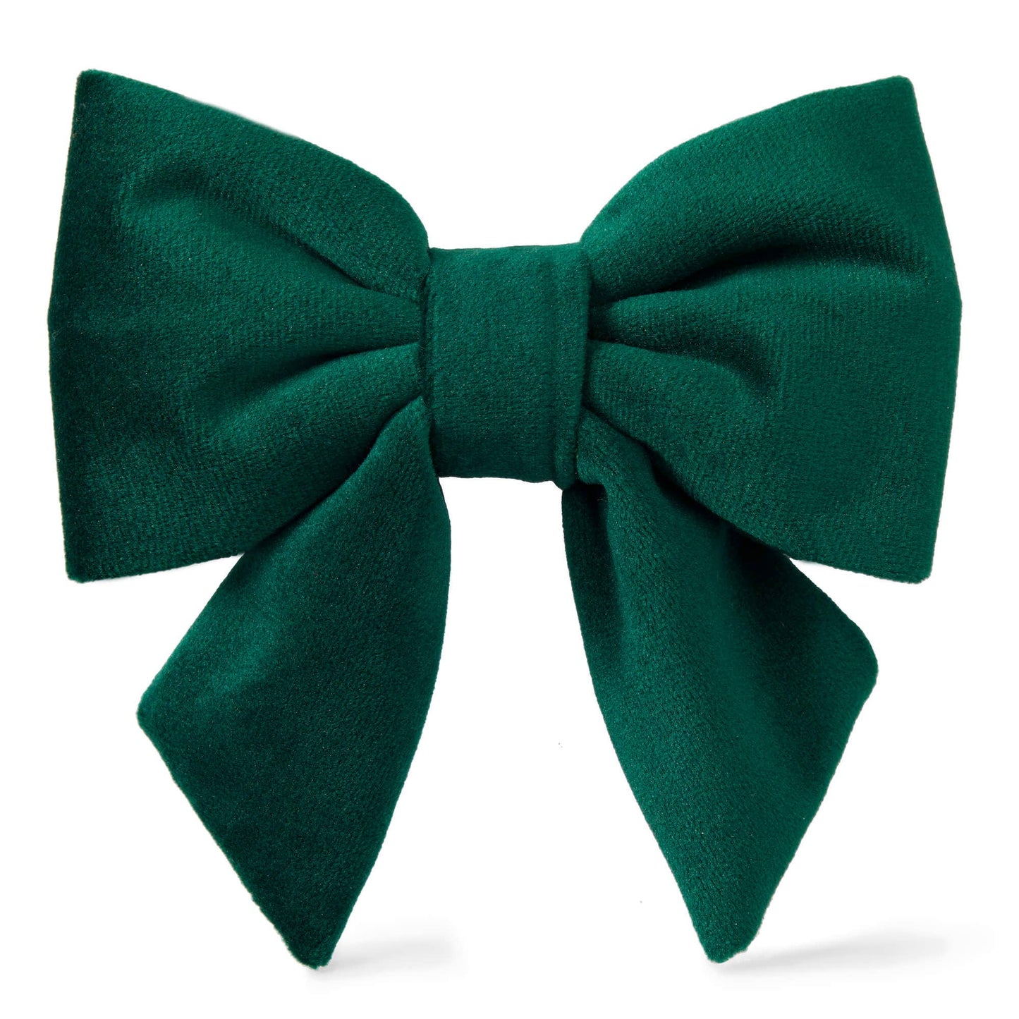 Forest Green Velvet St. Patrick's Day Lady Dog Bow