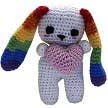 Knit Knack Lulu the Love Bunny Organic Cotton Small Dog Toy