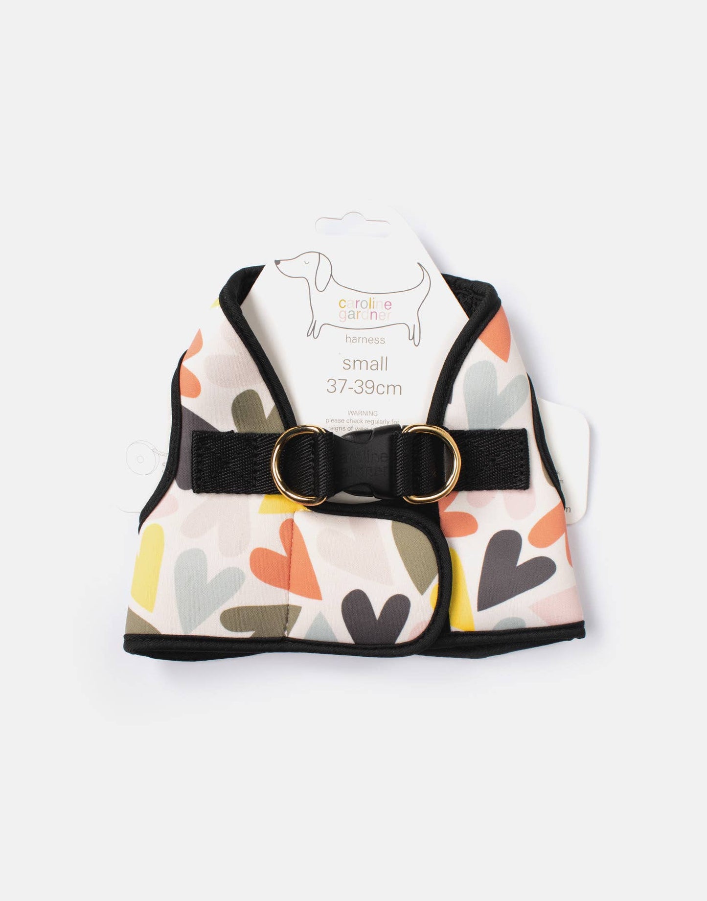 Arnés para perros con múltiples corazones