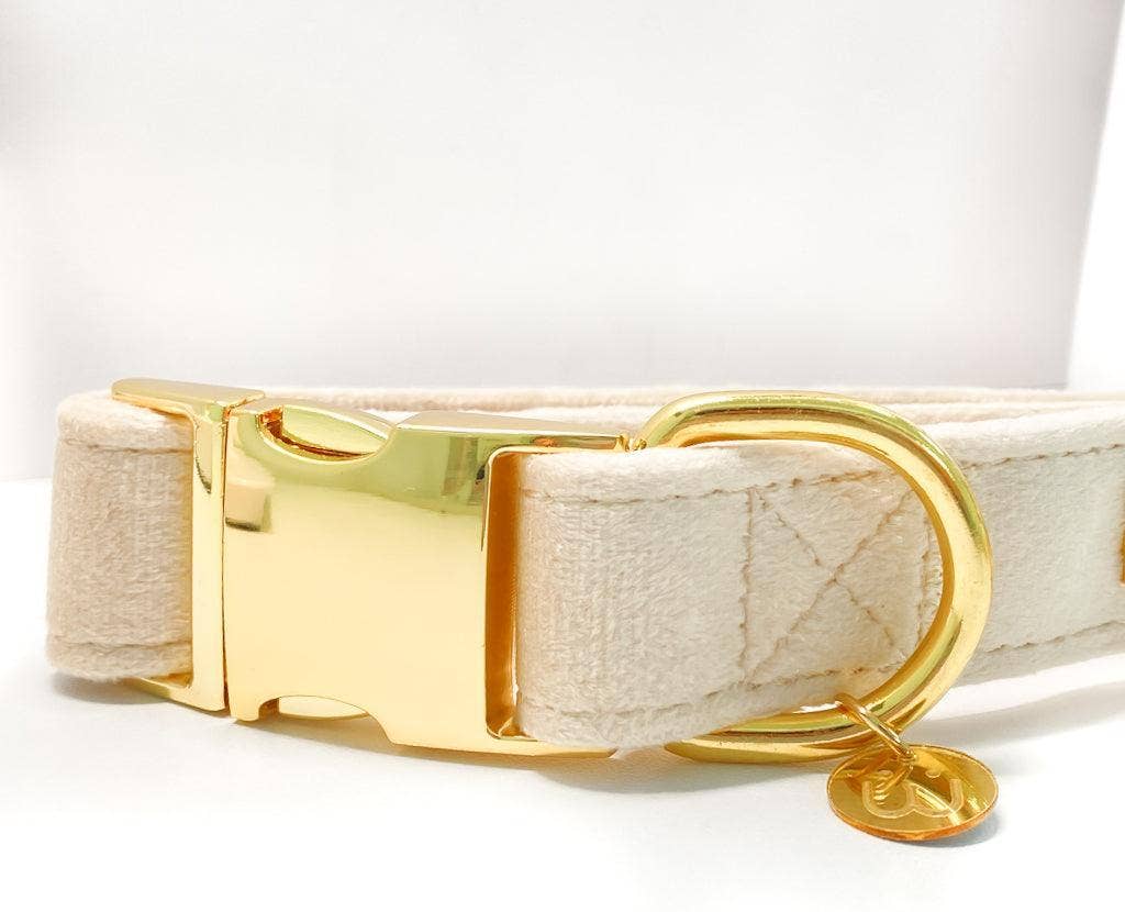 Collar de terciopelo para perros Chai