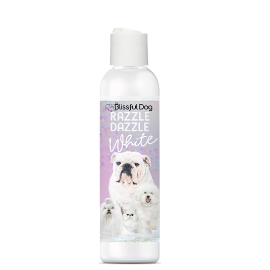 Champú para mascotas Razzle Dazzle White para un blanco de nivel superior