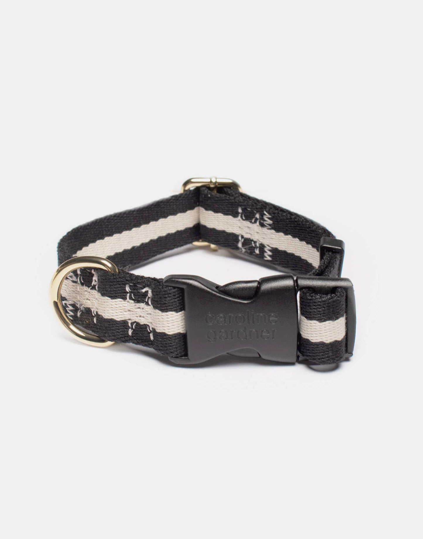 Collar para perro monocromático blanco y negro