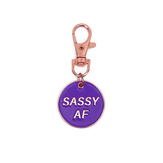 Dog Collar Charm - Sassy AF