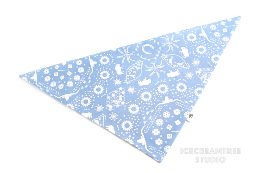 Cowgirl/Cowboy Dog Bandanas - Pink or Blue