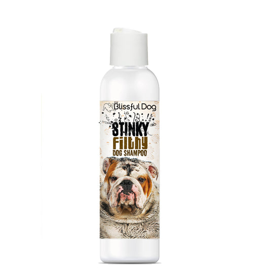 Champú para perros sucios y apestosos para tu perro, un animal sucio