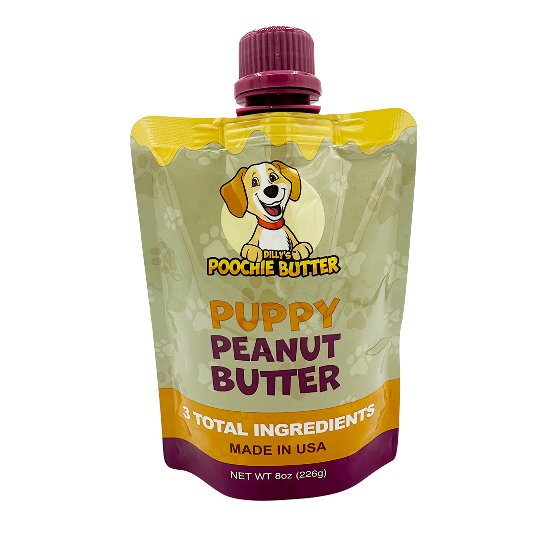 Puppy Peanut Butter Squeeze Pack 8oz