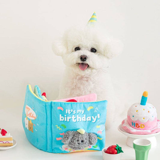 Birthday Book Dog Treat Dispenser Toy