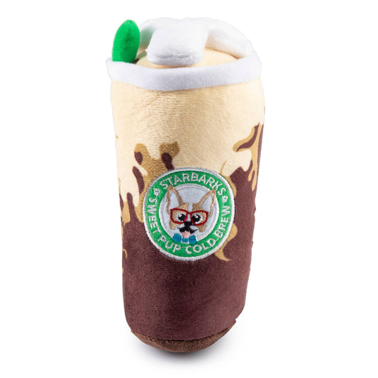 Juguete chirriante para perros Starbarks Sweet Pup Cold Brew