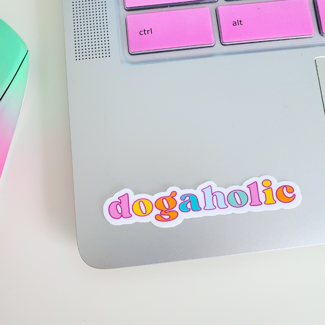 Dogaholic Sticker