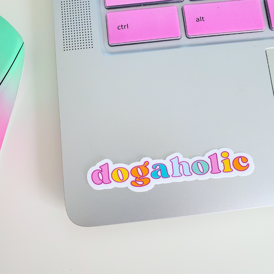 Dogaholic Sticker