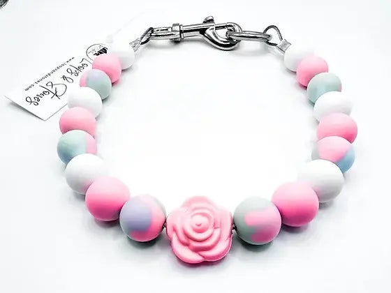 Dainty Rose Dog Collar Necklace