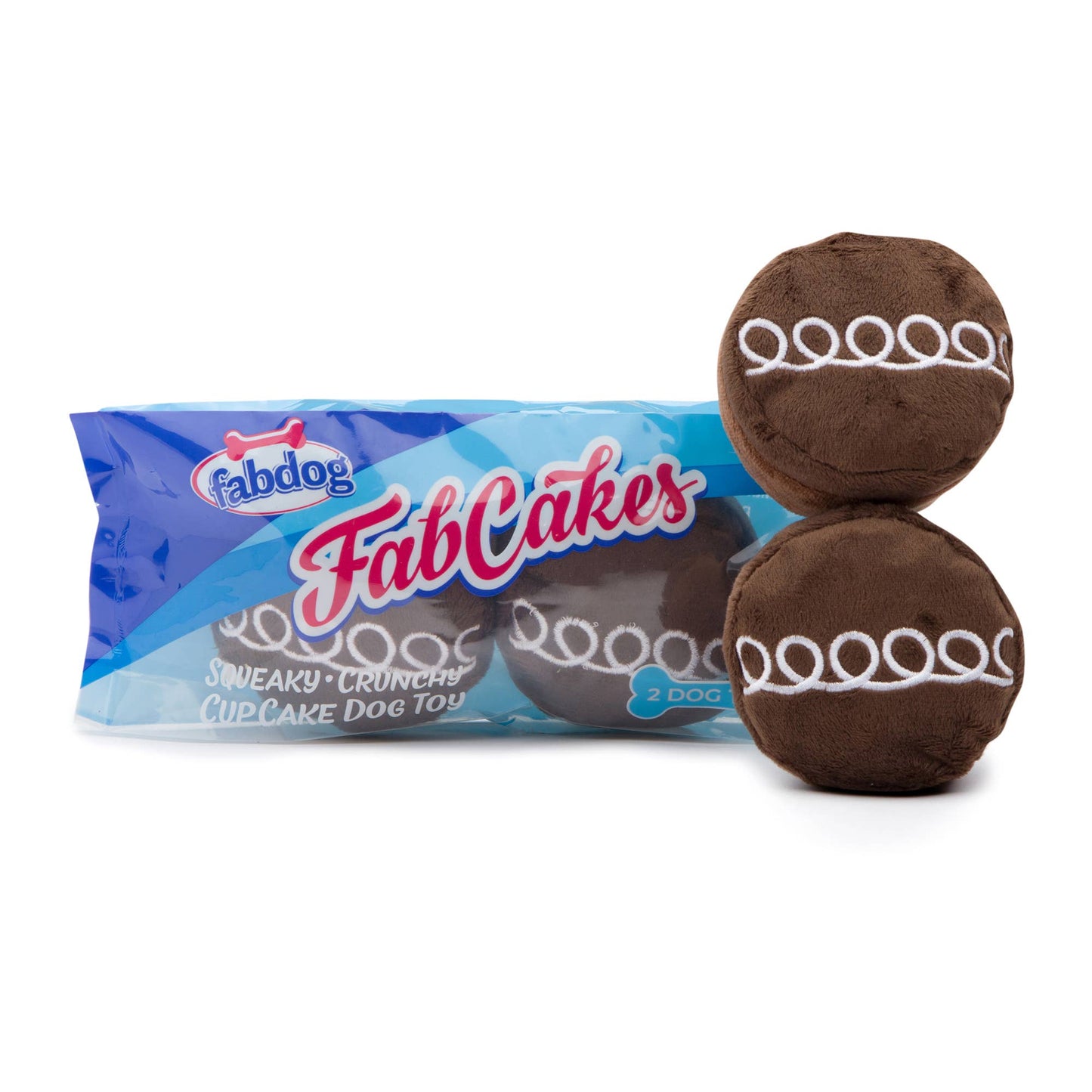 Chocolate fabcake Valentine's Day Plush Dog Toy