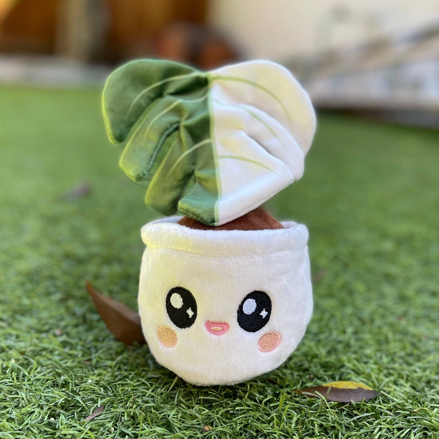 Juguete para perro con forma de planta