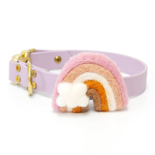 Rainbow Dog Collar Accessory - Pastel