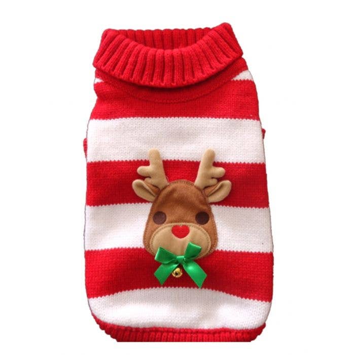 Jingle Reindeer Dog Sweater