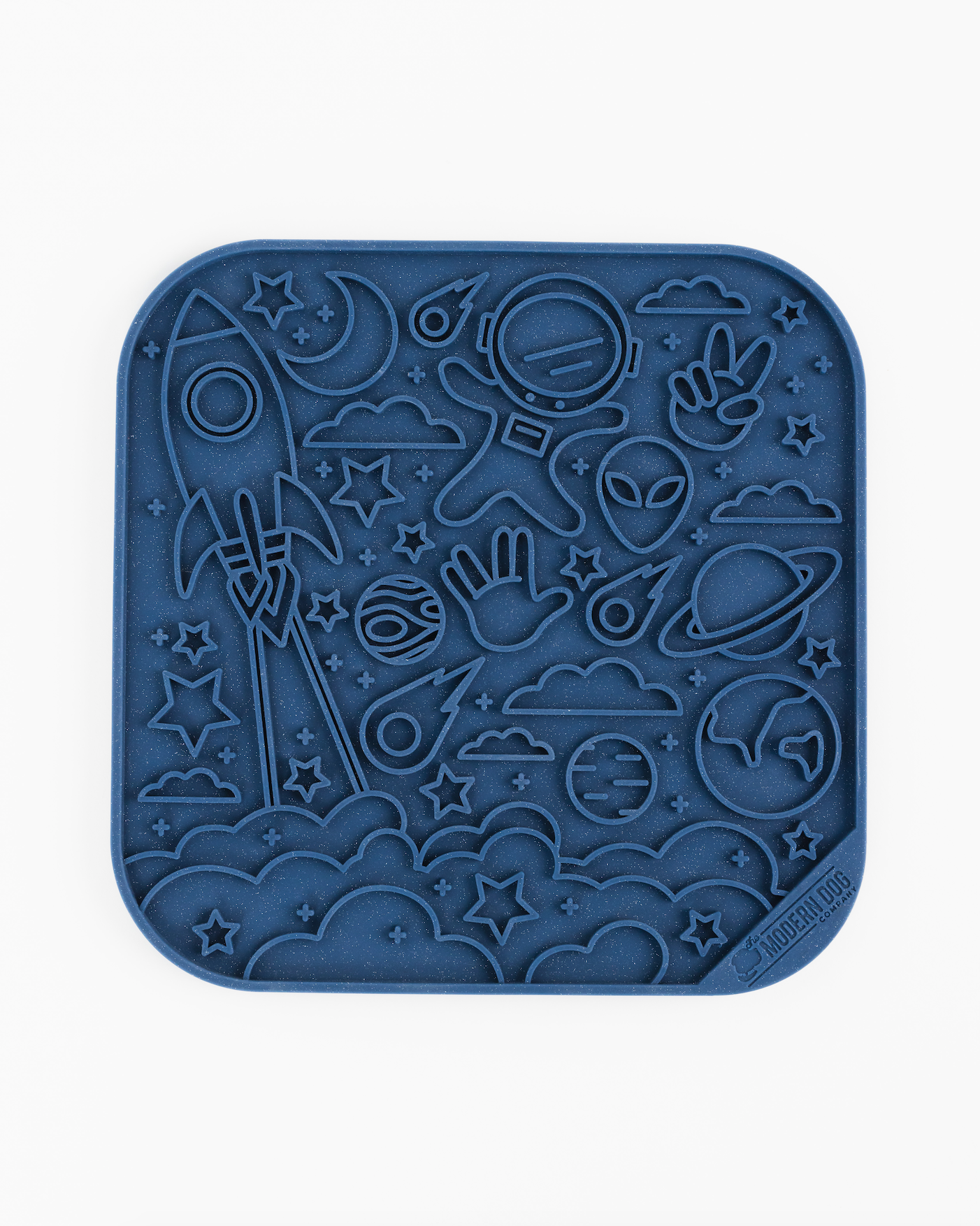 Alfombrilla para lamer con diseño de espacio de otro mundo