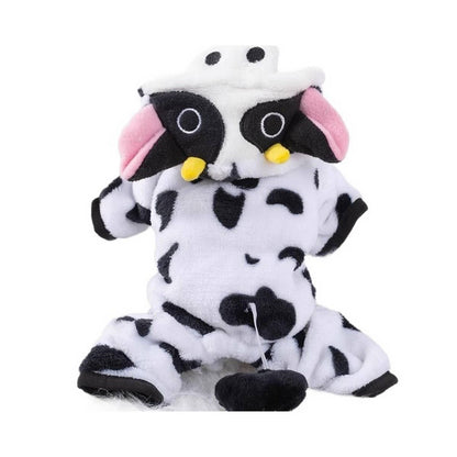 Plush Cow Dog Costume