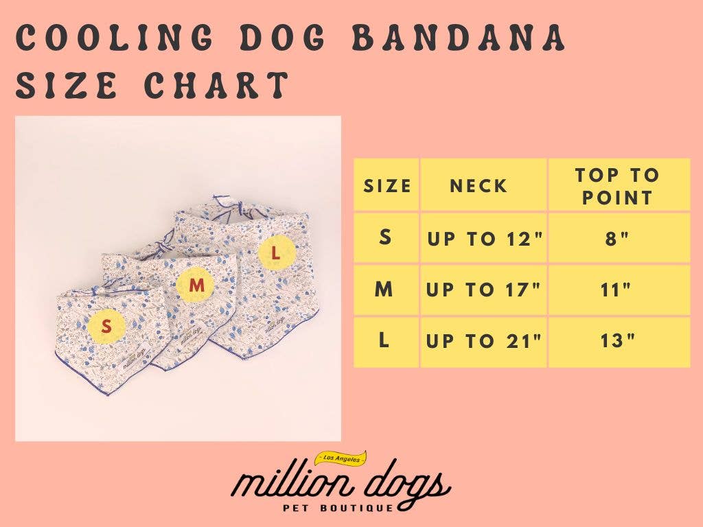 Cooling Dog Bandana - Big Dill