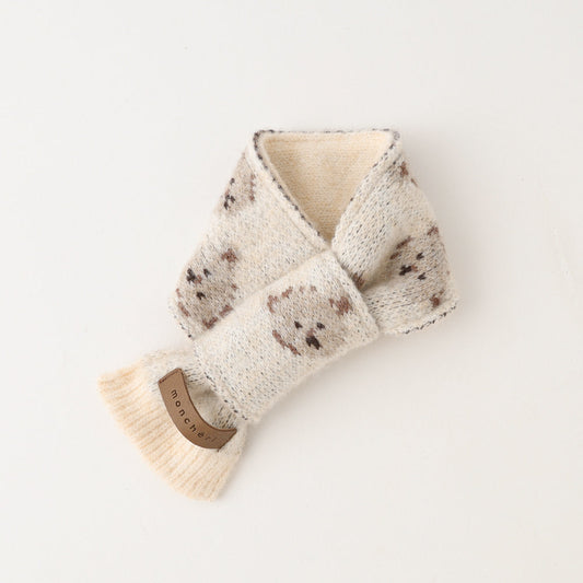 Bear Jacquard Scarf