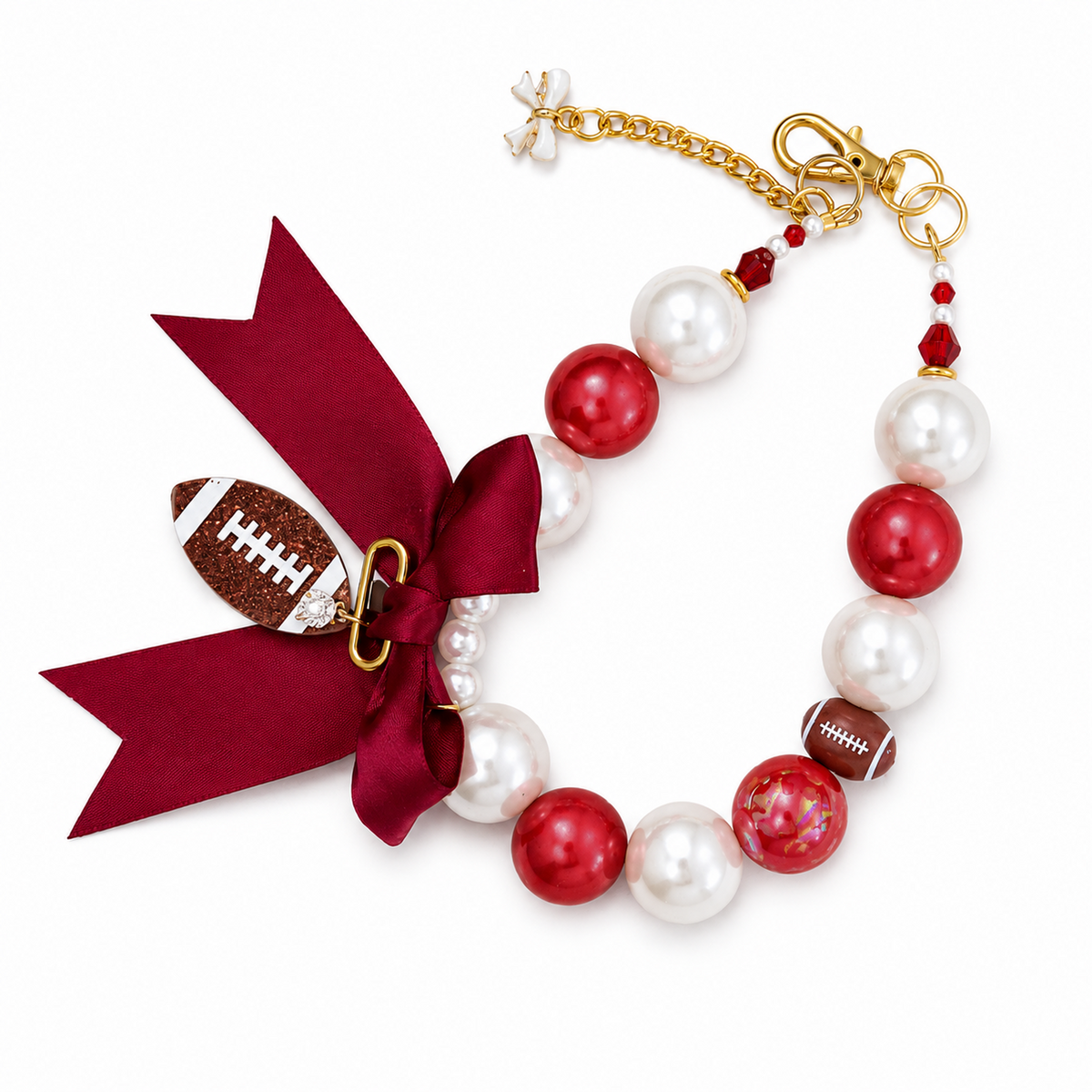 Game Day Football Dog Necklace