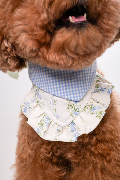 Cream Flower Dog Bandana