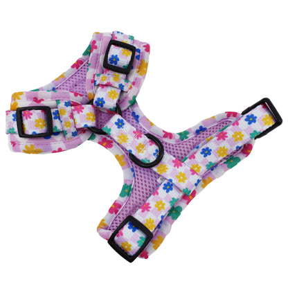 Delightful Daisies Adjustable Dog Harness