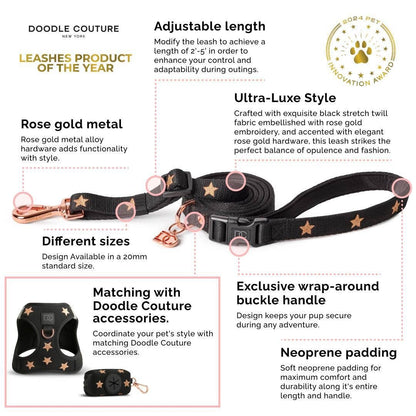 Secure-In-Place Dog Leash - Steel