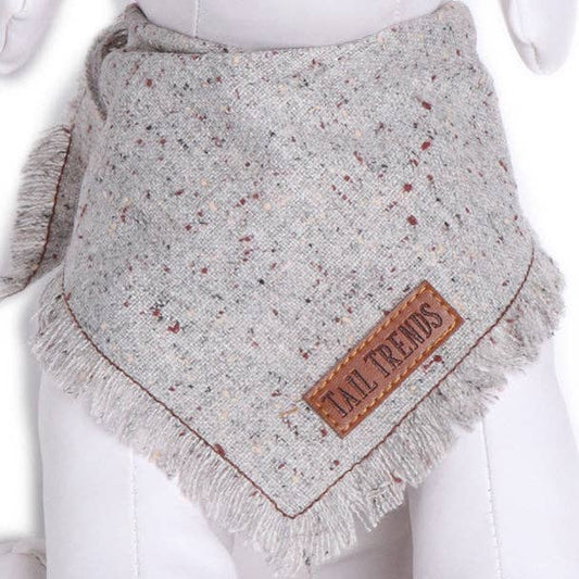 Gray Frayed Bandana