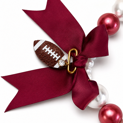 Game Day Football Dog Necklace