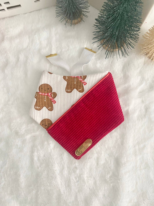 Christmas Gingerbread Dog Bandana