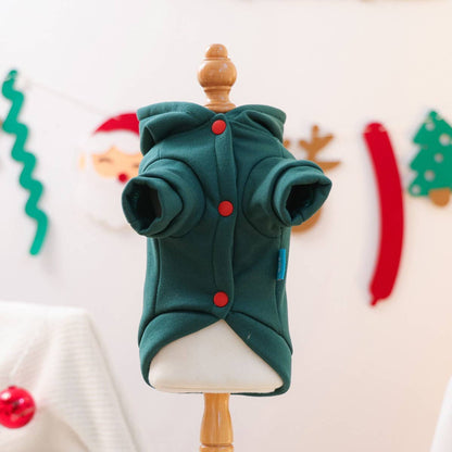 Christmas String Lights Dog Fleece Hoodie