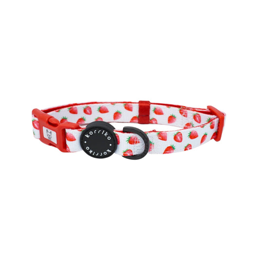 Collar para perros con fresas y crema