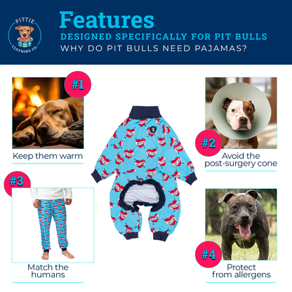 How the Pittie Stole Christmas- Pink Pajamas