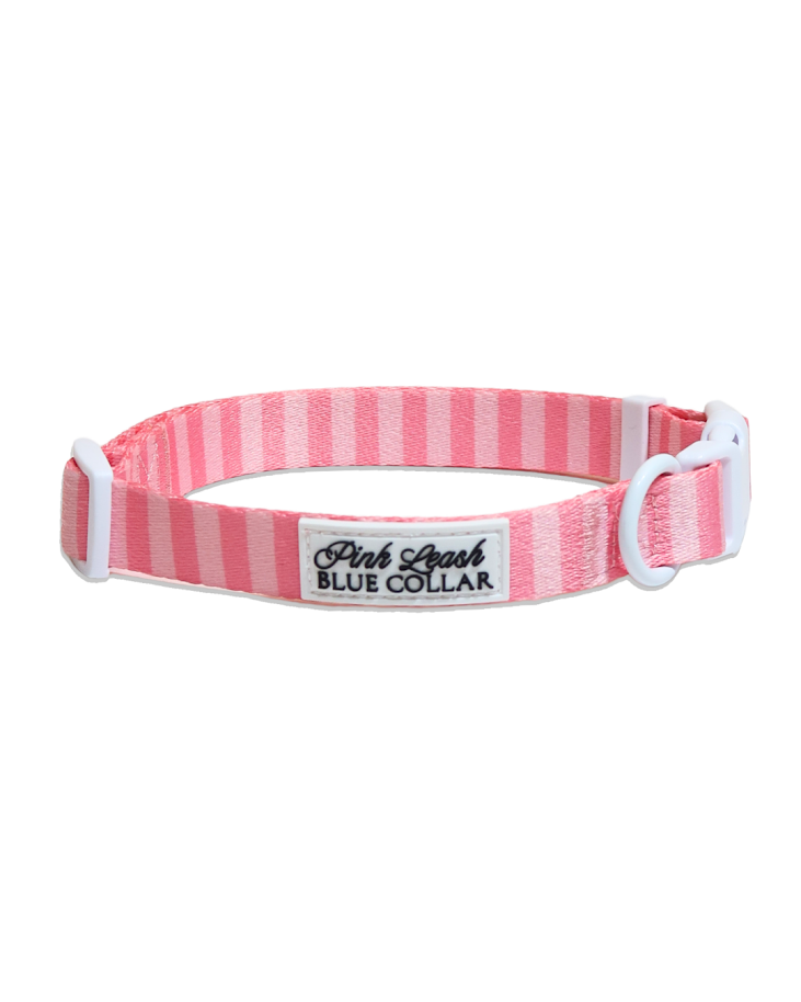 Pink on Pink Striped Collar